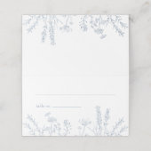 Placement Carte de place pliée du Mariage Fleur sauvage péri (Extérieur déplié)