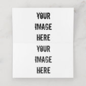 Placement Carte de place pliée entièrement personnalisable (Intérieur déplié)