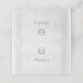 Placement Carte de place pliée mariage (Extérieur déplié)