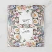 Placement Carte de place pliée mariage (Extérieur déplié)