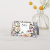 Placement Carte de place pliée mariage (Dos)