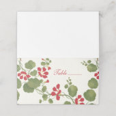 Placement Carte de place pliée Nasturtium (Extérieur déplié)