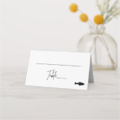 Placement Carte de place pliée - Poisson (Devant)