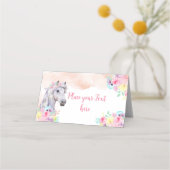 Placement Carte de place pliée pour la fête du cheval (Devant)