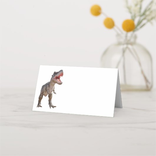 Placement Carte de place pliée T Rex (Devant)