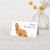 Placement Carte de place pliée : Thanksgiving (Devant)