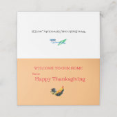 Placement Carte de place pliée : Thanksgiving (Extérieur déplié)