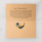 Placement Carte de place pliée : Thanksgiving (Intérieur déplié)