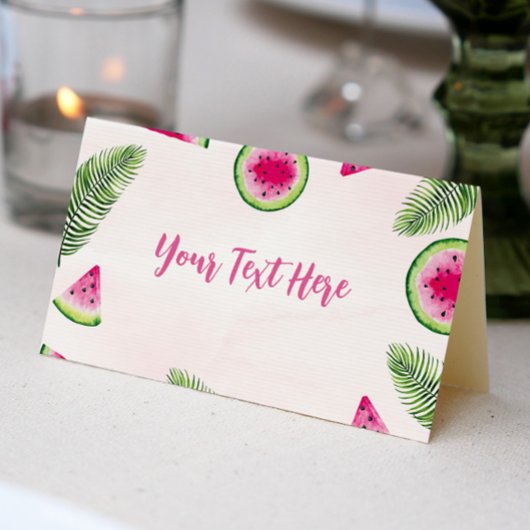 Placement Carte de place pour anniversaire de la pastèque tr