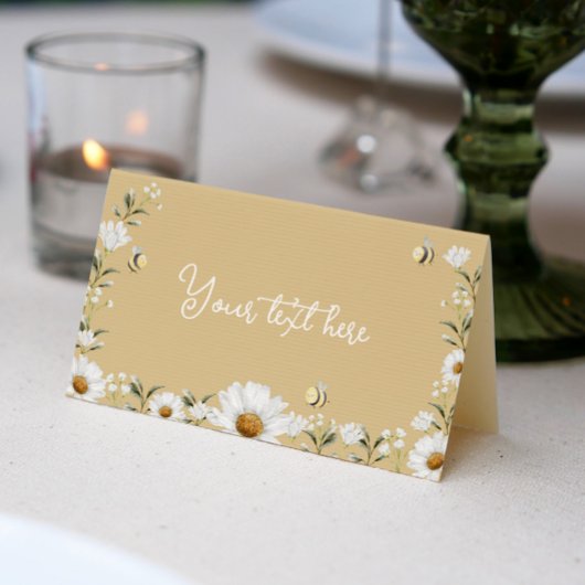 Placement Carte de place pour fête d'anniversaire Daisy Bee 