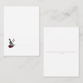 Placement Carte de place pour la musique violon (Devant / Derrière)