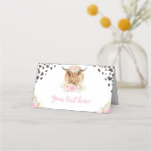 Placement Carte de place pour l'anniversaire de la vache Hig (Dos)