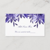 Placement Carte de place pour le feuillage bleu violet (Devant)