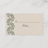 Placement Carte de place pour mariage de guirlande d'olivier (Dos)
