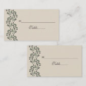 Placement Carte de place pour mariage de guirlande d'olivier (Devant / Derrière)