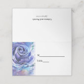 Placement Carte de place pour Mariage Floral violet (Extérieur déplié)