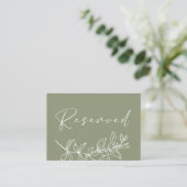 Placement Carte de Place Réservée de Mariage Fleur Boho Saug (Debout devant)