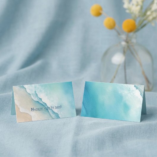 Placement Carte de place Serene Blue Ocean Beach