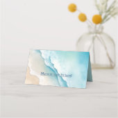 Placement Carte de place Serene Blue Ocean Beach (Dos)