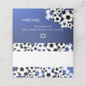Placement Carte de place Soccer Bar Mitzvah (Extérieur déplié)