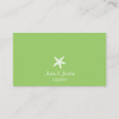 Placement Carte de place Starfish (Dos)