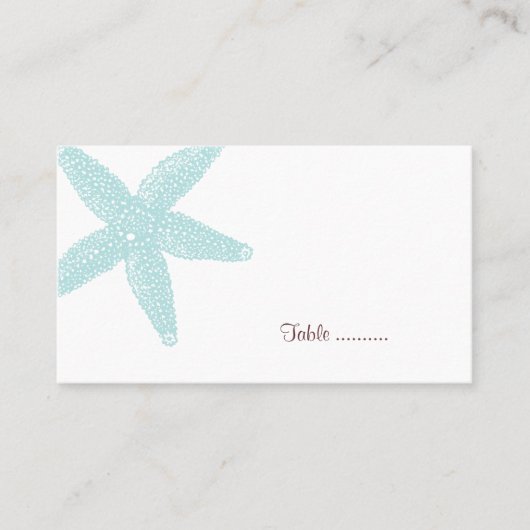 Placement Carte de place Starfish (Devant)