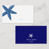 Placement Carte de place Starfish Seashell (Devant / Derrière)