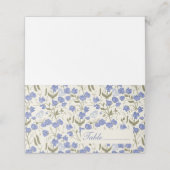 Placement Carte de place Sweet Pea Blue Flowers (Extérieur déplié)
