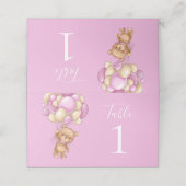 Placement Carte de place Teddy Bear Pink Ballots (Extérieur déplié)
