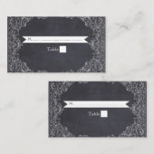 Placement Carte de place vintage frame & chalkboard mariage (Devant / Derrière)
