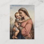 Placement Carte de prière catholique de grossesse à fleurs t (Dos)