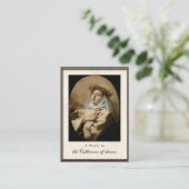 Placement Carte de prière catholique Sainte-Catherine de Sie (Debout devant)