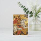 Placement Carte de prière chrétienne orthodoxe de St. George (Debout devant)