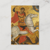 Placement Carte de prière chrétienne orthodoxe de St. George (Devant)