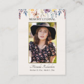 Placement Carte de prière chrétienne orthodoxe fleur sauvage (Devant)