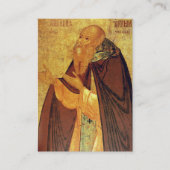 Placement Carte de prière chrétienne orthodoxe Saint-Antoine (Devant)