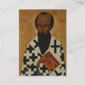 Placement Carte de prière chrétienne orthodoxe St. Basil (Devant)