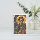 Placement Carte de prière chrétienne orthodoxe St. John Cala (Debout devant)