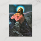 Placement Carte de prière commémorative Christ in Gethsemane (Devant)
