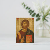 Placement Carte de prière commémorative de l'icône Jésus-Chr (Debout devant)
