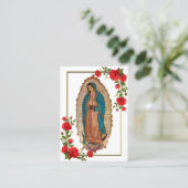 Placement Carte de prière commémorative Notre-Dame de Guadal (Debout devant)