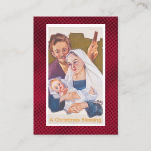 Placement Carte de prière de bénédiction de Noël (Devant)