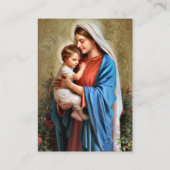 Placement Carte de prière de grossesse catholique avec un ca (Dos)