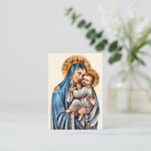 Placement Carte de prière de grossesse catholique romaine (Debout devant)