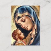 Placement Carte de prière de grossesse catholique Vierge Mar (Dos)