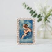 Placement Carte de prière de grossesse de la Vierge catholiq (Debout devant)