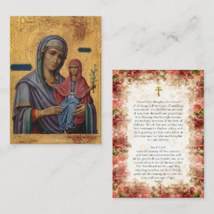 Placement Carte de prière de grossesse de Ste Anne et la Thé