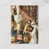 Placement Carte de prière de mariage catholique Arbres en or (Devant)