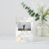 Placement Carte de prière de mariage catholique Delicate Gol (Debout devant)