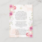 Placement Carte de prière de mariage chrétien orthodoxe (Dos)